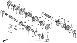XR350R Transmission 83-84