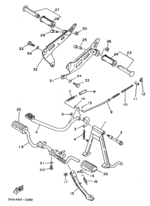 V110ZE Stand. footrest