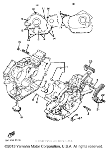 XV920RJ Картер двигателя