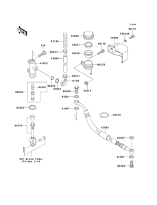 VN1500 Задний торм цилиндр