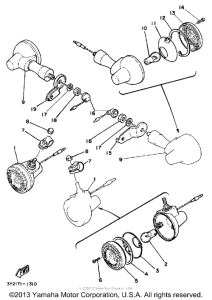 XT250K Поворотники