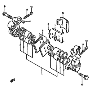 GSX750 Передний суппорт тормозной