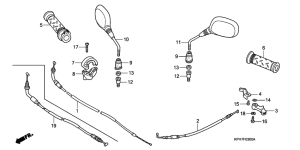ANF125 Cable / mirror