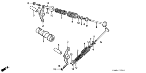 C50 Распред вал / клапана