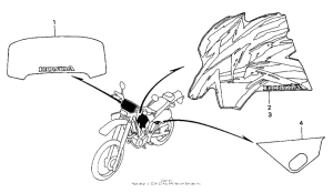 XR650L Наклейки