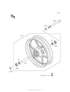 KLE650 Переднее колесо