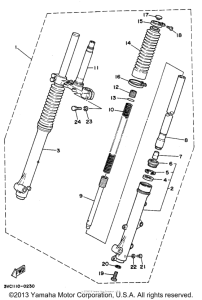 RT180A Передняя вилка