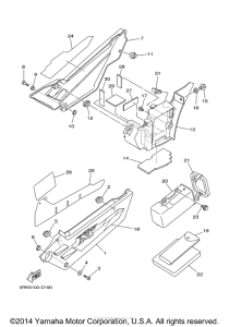 XT225TC Боковые обтекатели