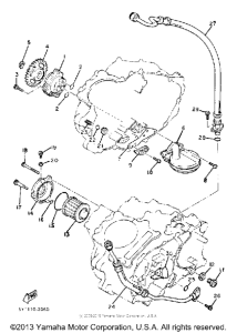 XT550J Oil pump oil cleaner