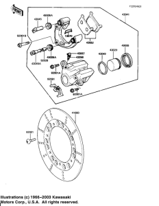 KZ650 Передний суппорт