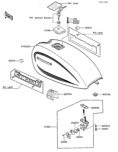 KZ1000 Tank fuel