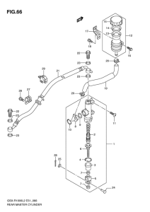 GSX-R1000 Задний тормозной цилиндр