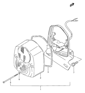FZ50 Задний комбинированный сигнал