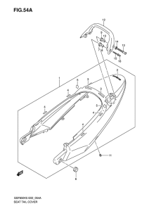 GSF650 (ABS) Обтекатель сидения