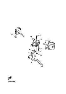 YZF600R Interruptor  manillar&palanc