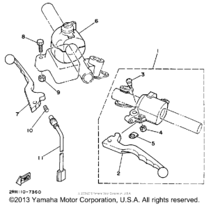 YSR50B Handle switch - lever