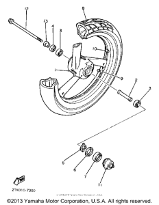 FZR400W Переднее колесо