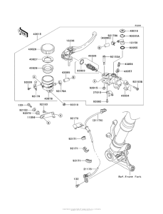 ZX1000 Главный тормозной цилиндр