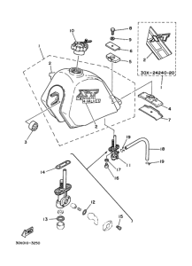 XT250T ﾌﾕｴﾙﾀﾝｸ