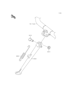 BJ250 Подножка