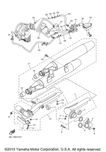 XVS1100L Выхлопная система