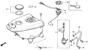 NQ50 Топливный бак