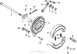 CB360 Задний тормоз