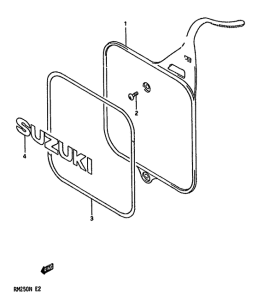 RM250 Front number plate