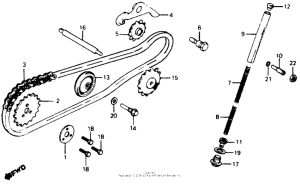 C70 Cam chain + tensioner