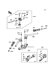 EX250 ハンドルバー