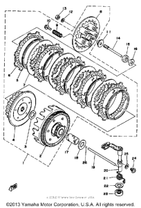 DT125F Сцепление