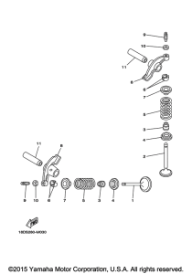 TTR125LEG Клапана