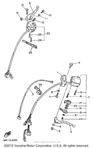 XV700SSC Рулевые переключатели