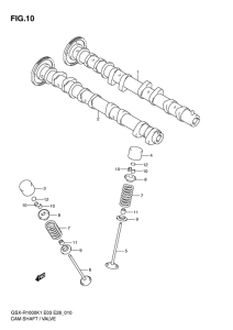 GSX-R1000 Распределительный вал-клапаны
