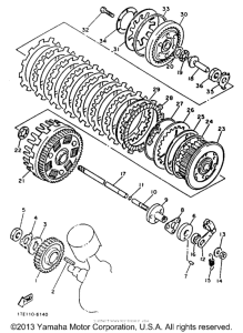 XV1100DC Сцепление