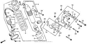 CR250R Rear shock absorber 81