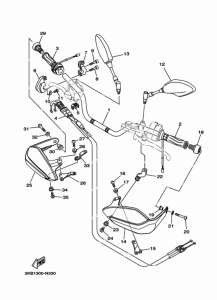 XT1200ZE Steering handle & cable