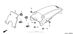 XR70R Задний бампер