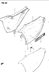GS1100 Обтекатель задний