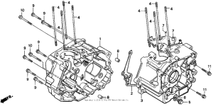 CMX250C Картер двигателя