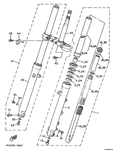 TDR125 Передняя вилка