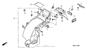 ST1100 Задний бампер