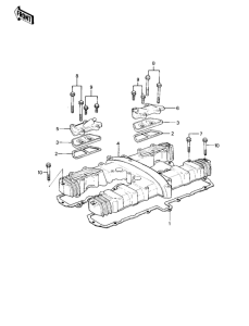 KZ1000 Крышка головки цилиндров