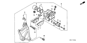 NT650 Задний суппорт