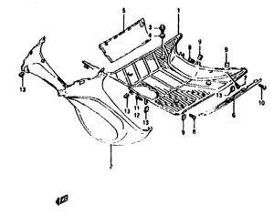 AH50 Щиток облицовочный задний