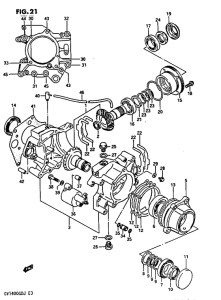 GV1400 Secondary drive gear