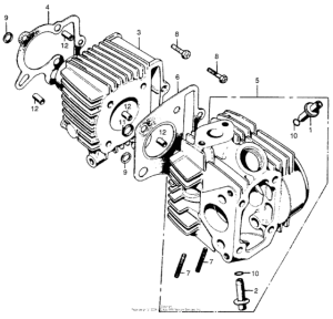 Z50A Cylinder head + cylinder