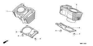 XL600V Цилиндр