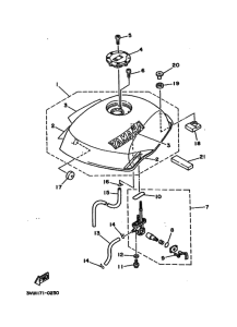 YSR80 YSR80A Tank fuel