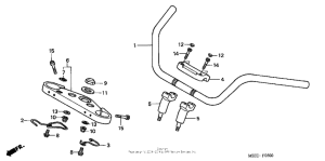 GL1500CD Handlebar + top bridge